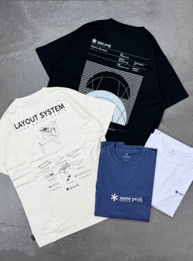 现货特价Snow peak雪峰定番/限定多款集合logo透气Polo衫/短袖T恤
