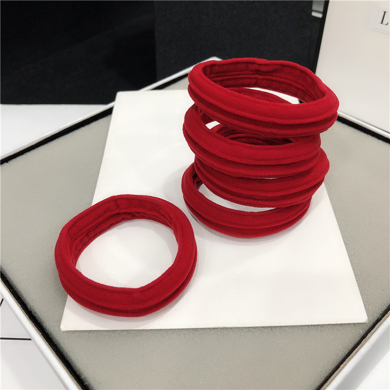 韩国简约高弹加宽毛巾圈头绳基础百搭打底发圈无接缝发绳红色皮筋,饰品/流行首饰/时尚饰品新,发饰,淘宝优惠券,粉丝福利购,淘宝优惠卷
