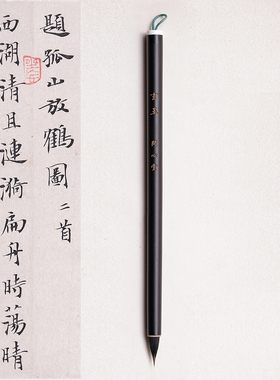 问心堂小楷毛笔玄玉狼毫紫毫毛笔专业级蝇头小楷笔狼毫瘦金体毛笔