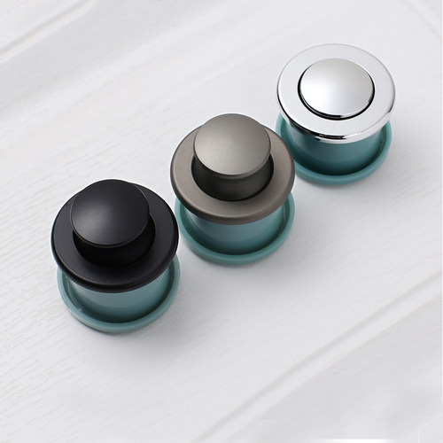 汇泰龙圆形暗隐藏式弹跳拉手榻榻米嵌入式橱柜隐藏隐形暗拉手7018