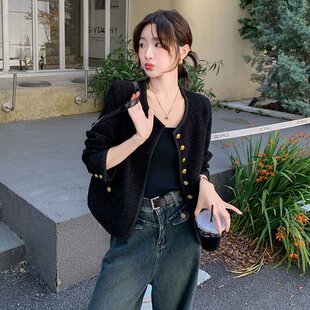 法式小香风外套女短款2025春秋新款轻奢高级感气质名媛小个子上衣