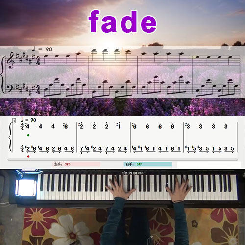 fade 五线谱简谱钢琴教学课程 悠秀