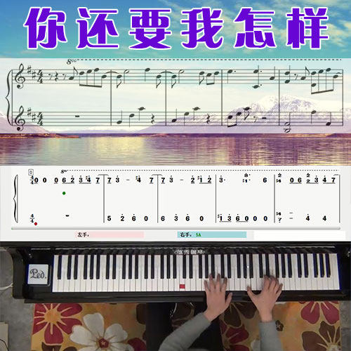 你还要我怎样（薛之谦）_五线谱简谱钢琴教学课程_悠秀钢琴