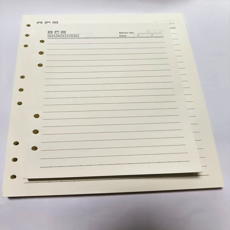 金派9孔/6孔横线格活页本芯