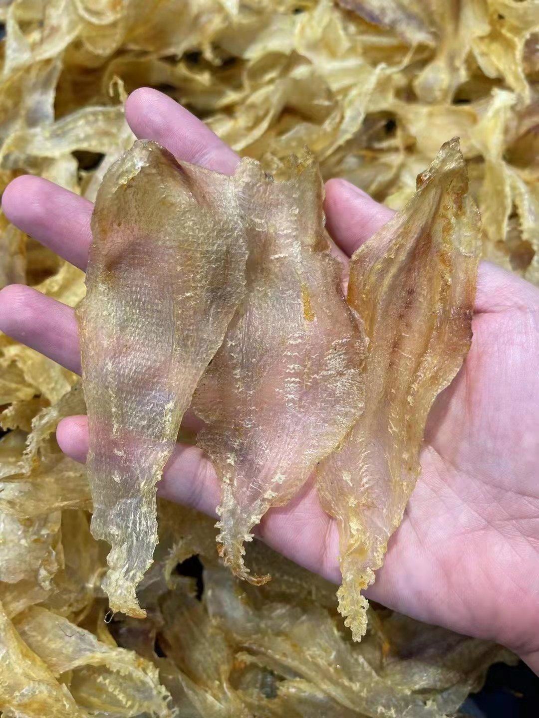 野生赤嘴鳘鱼胶正品小土鳘片花胶干货鱼肚鱼鳔日常滋补品