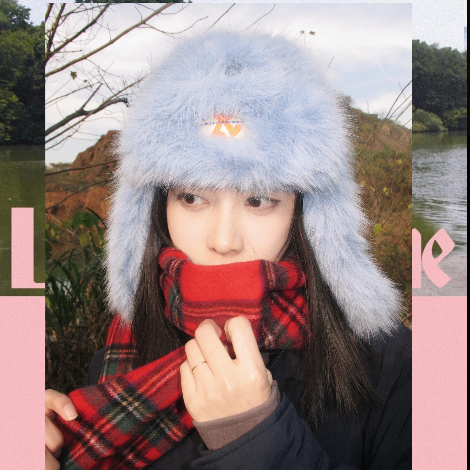 日常日韩女冬保暖防寒雷锋帽