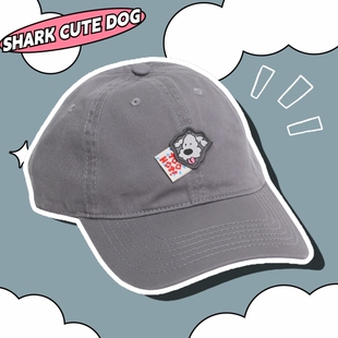 小灰狗情侣男女棒球帽子2025秋冬新款 灯芯绒鸭舌帽运动帽送礼物