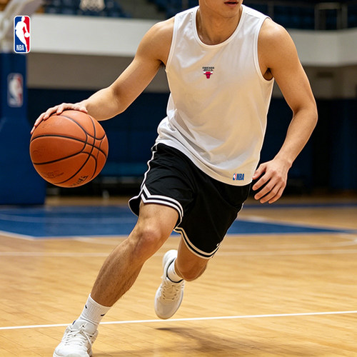 NBA男宽肩速干网眼透气背心
