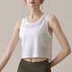 瑜伽服锦纶透气跑步小背心薄款 短款 运动T恤透气夏季 无袖 健身罩衫