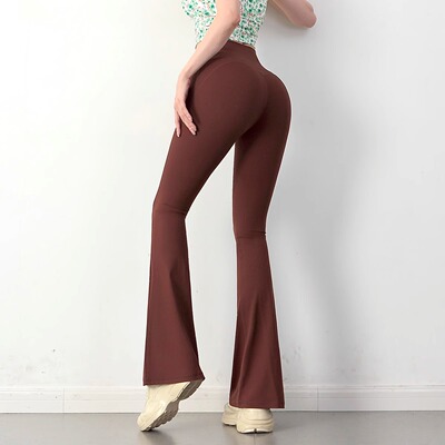 健身运动裤微喇叭显高显瘦