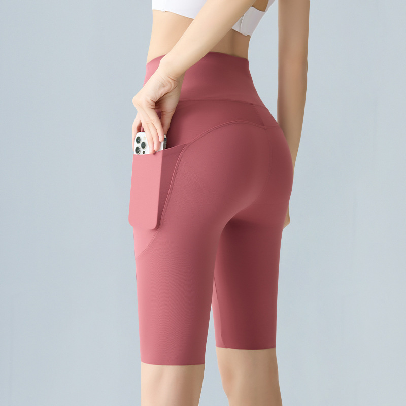 两侧手机口袋运动短裤薄款五分裤