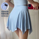 不规则裙摆运动短裙防走光训练裙裤 内置口袋健身服跑步休闲裙速干