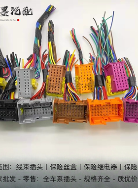 时骏格奥雷铂骏天际50D960牵引车自卸车载货车底盘插头控制器插头