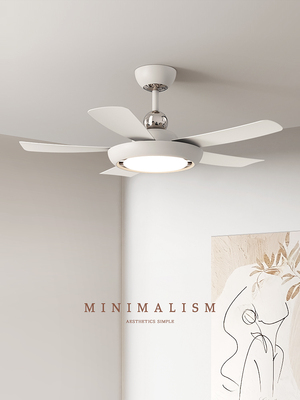 华谊照明新型现代休闲吊扇灯高风静音全光谱吊扇灯中山灯