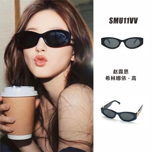 SMU11W椭圆形墨镜高级感