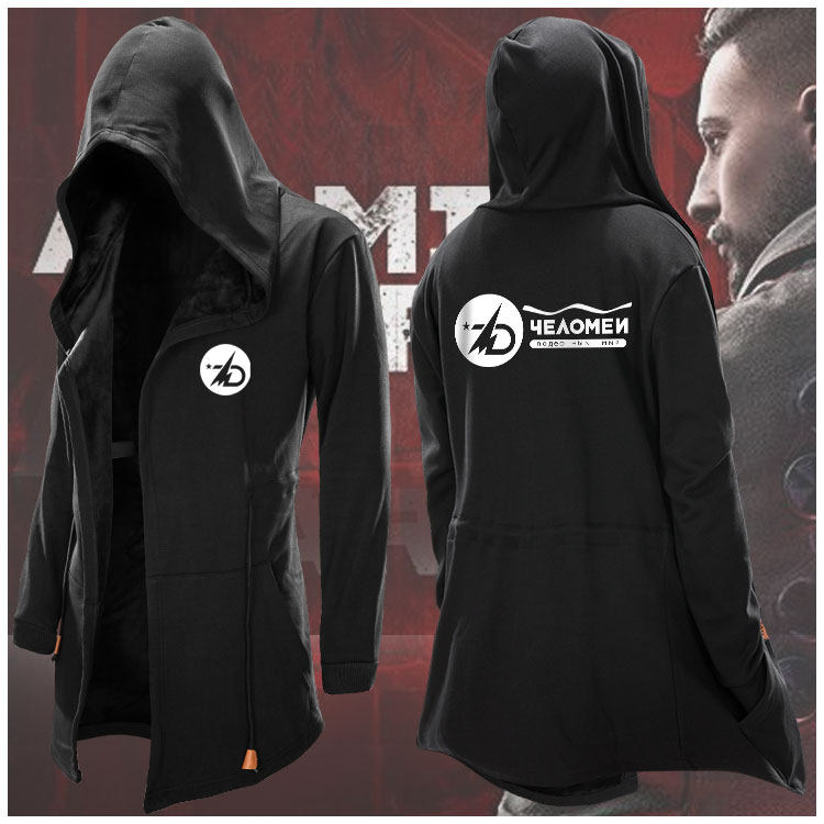 原子之心风衣服春秋季卫衣Atomic Heart衣服男巫师帽衫黑暗连帽衫