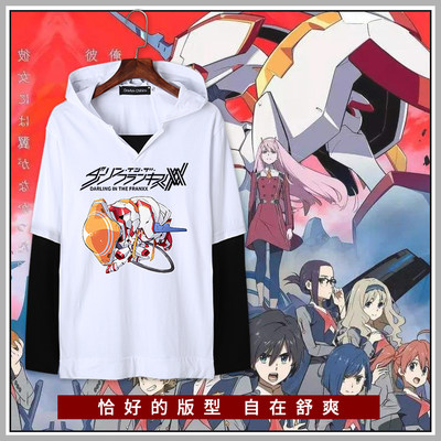 DARLING in the FRANXX国家队动漫二次元周边秋长袖T恤卫衣服外套