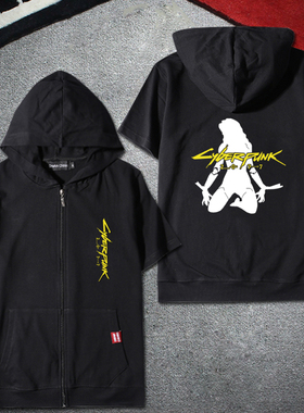 赛博朋克2077 周边卫衣 二元次游戏夏季游戏周边衣服CDPR短袖T恤