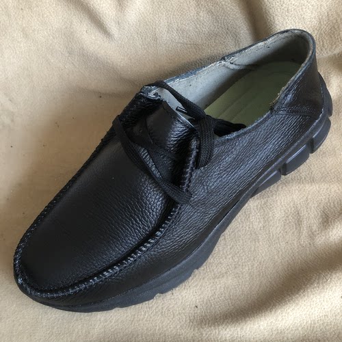 纯手工头层牛皮低帮大棉鞋休闲鞋系带驾车鞋干活鞋爸爸鞋实心耐磨