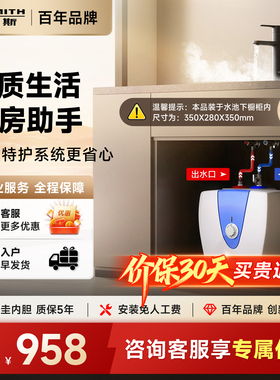 AO史密斯热水器厨宝厨下家用10B5上出水速热小厨宝10L升耐用