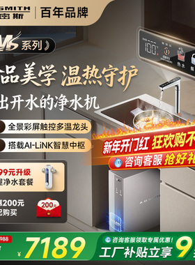【老爸抽检】AO史密斯MS家用加热一体厨下直饮净水器DR1600SWI