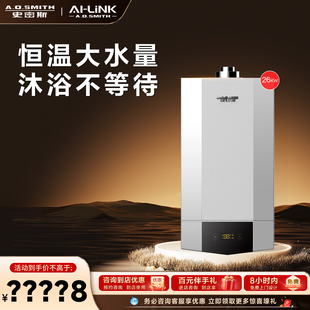 【门店在售】AO史密斯燃气壁挂炉天然气家用采暖热水锅炉20/26A1