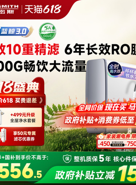 A.O.史密斯佳尼特大流量厨下直饮净水器蓝鲸CR2500AE1