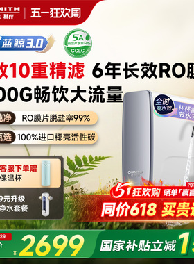 A.O.史密斯佳尼特大流量厨下直饮净水器蓝鲸CR2500AE1