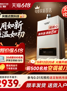 【全能爆款】AO史密斯小精钢燃气热水器13/16升EC3恒温EC5/EJ5Wi