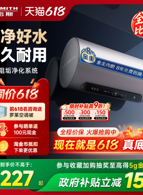 AO史密斯金圭银河电热水器60/80/100升ED8免换镁棒免清洗以旧换新