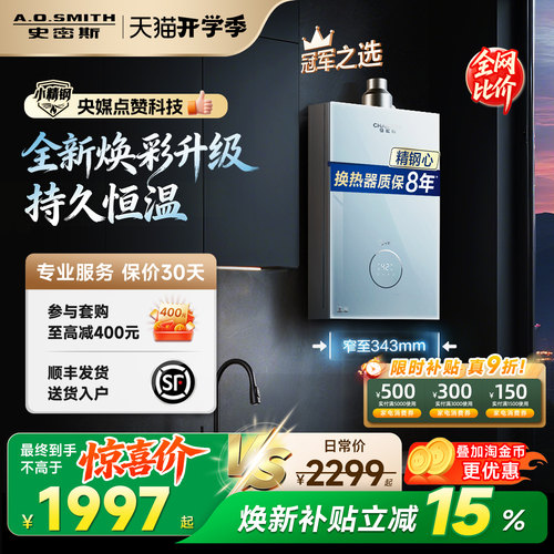 AO史密斯小精钢热水器TCS5/TCA1