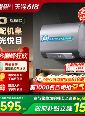 国补AO史密斯佳尼特电热水器60/80升HTDPRO纤薄双胆阻垢免换镁棒