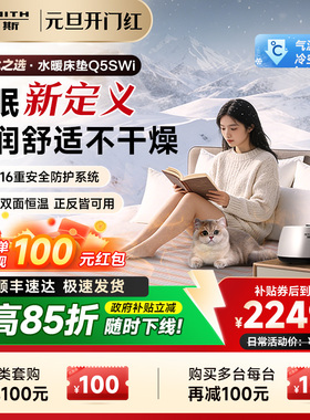 AO史密斯家用双人水暖毯智能电热毯恒温床垫Q5SWi老人婴儿适用