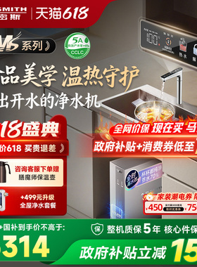 AO史密斯MS家用加热一体厨下大流量反渗透热直饮净水器