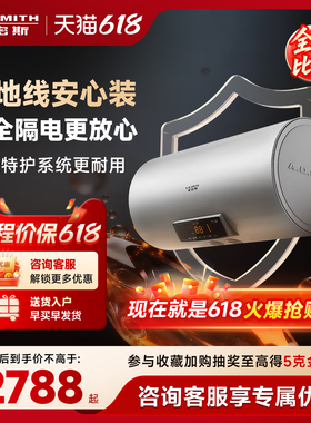AO史密斯电热水器60L80升DX2金圭内胆无地线安全家用村镇入户