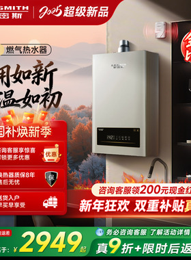 【爆款TM5升级】AO史密斯家用小精钢燃气热水器13/16升EC3恒温