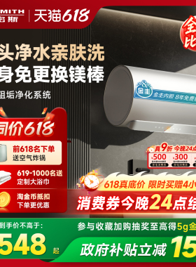 国补史密斯佳尼特电热水器60/80升JC3免换镁棒双棒免清洗浴室洗澡