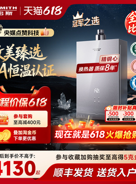 【新品小精钢EC5】AO史密斯燃气热水器防眩玻璃面板静音EJ5Wi/BJS
