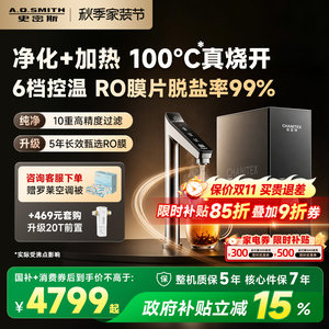 【净热一体】A.O.史密斯佳尼特加热家用厨下直饮蓝鲸净水器2000S2