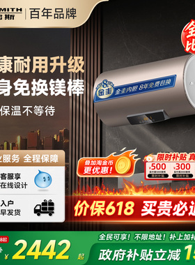 国补AO史密斯电热水器60/80升ED3免换镁棒速热洗澡卫生间一级节能