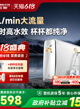 AO史密斯厨下直饮家用净水器反渗透RO厨下龙头过滤R3000AB -E
