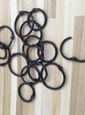 黑色卡圈 卡环 连接圈 连接环 台历挂厉扣子 金属铁圈