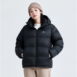 拓路者冬季 羽绒服女90绒加厚保暖防风面包服轻柔外套 三防连帽短款