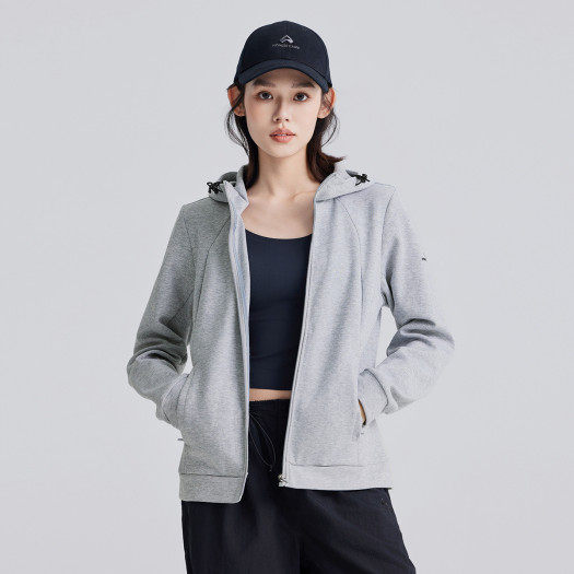 拓路者连帽运动外套女2025年春秋时尚简约保暖户外跑步服休闲上衣,女装/女士精品,短外套,淘宝优惠券,粉丝福利购,淘宝优惠卷