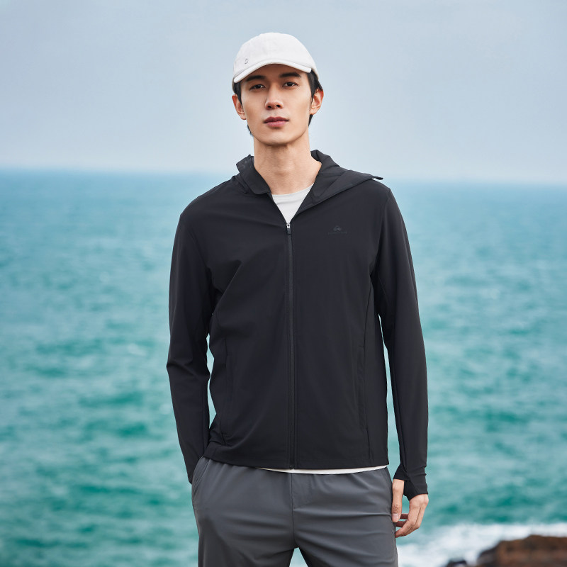 拓路者大帽檐全脸男2025年夏季凉感防紫外线UPF100+钓鱼防晒衣