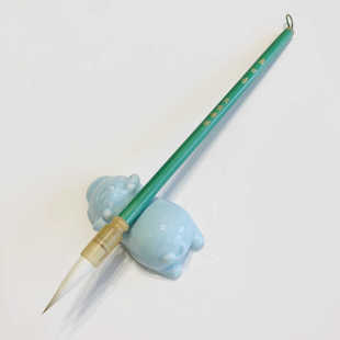 出锋3cm兼毫中楷毛笔楷书行楷行书兰亭序国画书法适用 春日青