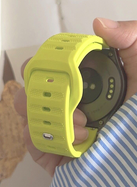 运动硅胶适用华为手表gt5纯色GT3智能watch3表带4pro简约22新款41