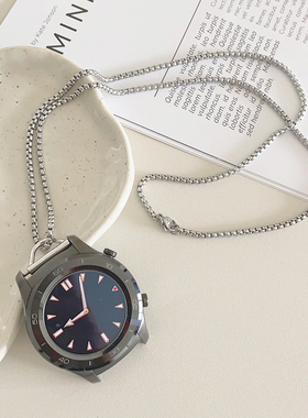 钛钢金属项链挂脖适用华为手表gt5链条GT4防丢吊坠watch4pro表带3