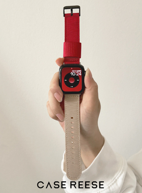 尼龙拼色新款GT4适用华为GT3手表watch4pro表带s9苹果iwatch荣耀2