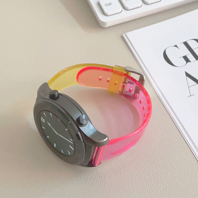 果冻透明夏天硅胶表带